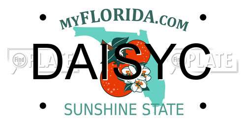 DAISYC Florida License Plate