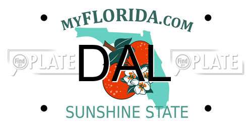 DAL Florida License Plate
