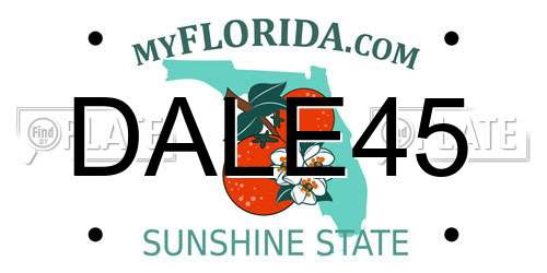 DALE45 Florida License Plate