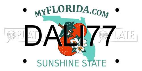 DALI77 Florida License Plate