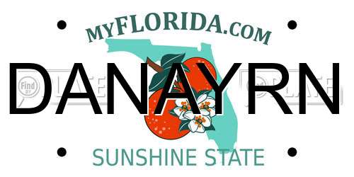 DANAYRN Florida License Plate