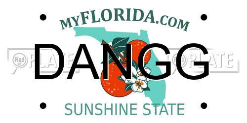 DANGG Florida License Plate