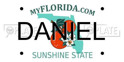 DANIEL Florida License Plate