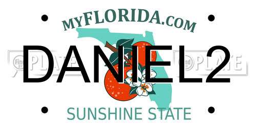 DANIEL2 Florida License Plate