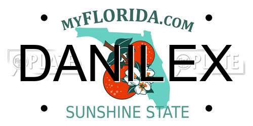DANILEX Florida License Plate