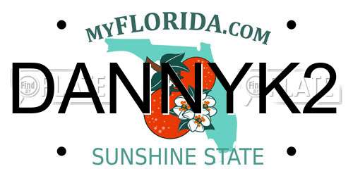 DANNYK2 Florida License Plate