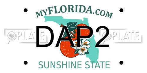 DAP2 Florida License Plate