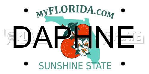 DAPHNE Florida License Plate