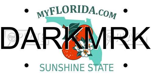 DARKMRK Florida License Plate
