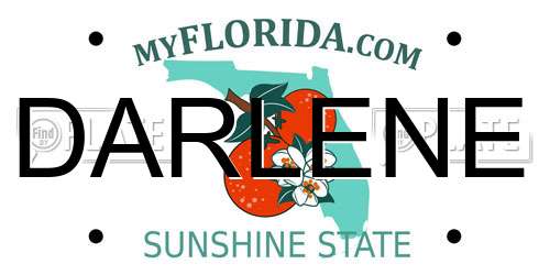 DARLENE Florida License Plate