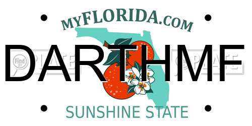 DARTHMF Florida License Plate
