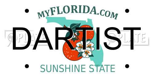 DARTIST Florida License Plate