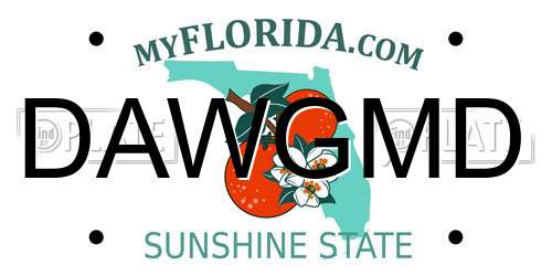 DAWGMD Florida License Plate