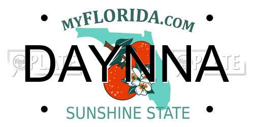 DAYNNA Florida License Plate