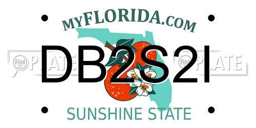 DB2S2I Florida License Plate