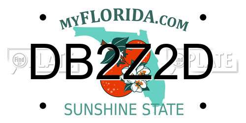 DB2Z2D Florida License Plate