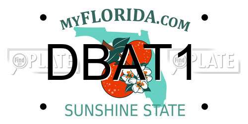 DBAT1 Florida License Plate