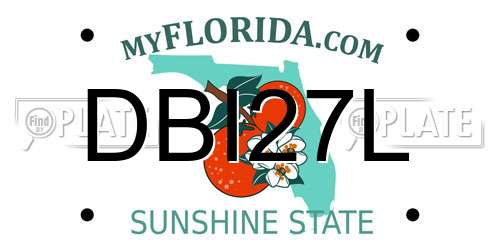DBI27L Florida License Plate