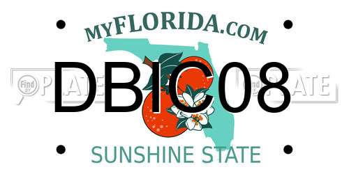 DBIC08 Florida License Plate