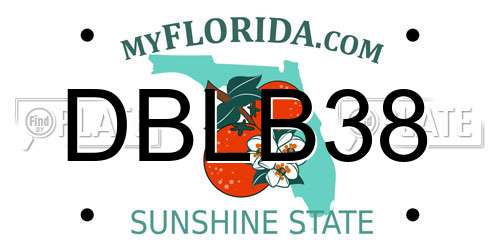 DBLB38 Florida License Plate