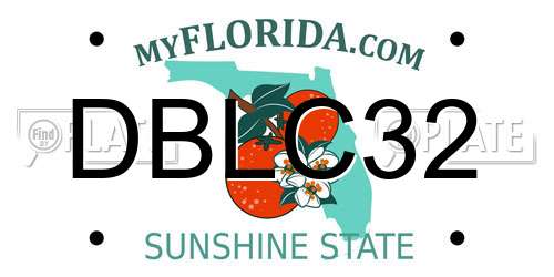 DBLC32 Florida License Plate