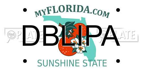 DBLIPA Florida License Plate