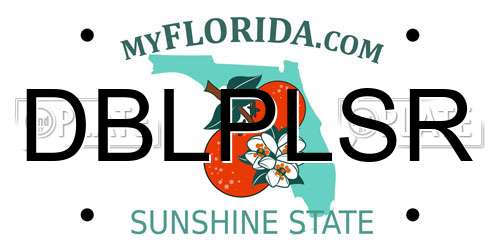 DBLPLSR Florida License Plate