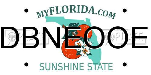 DBNEOOE Florida License Plate