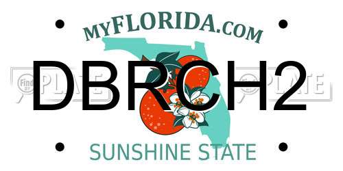 DBRCH2 Florida License Plate