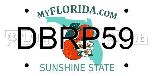 DBRP59 Florida License Plate