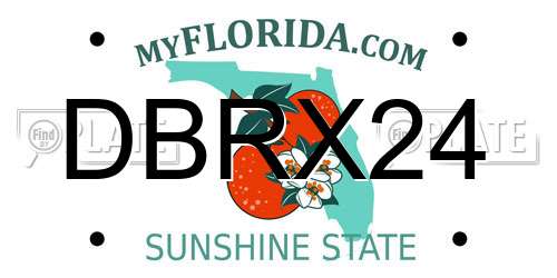 DBRX24 Florida License Plate