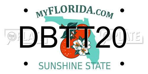 DBTT20 Florida License Plate