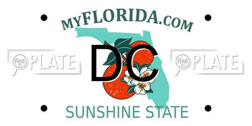 DC Florida License Plate