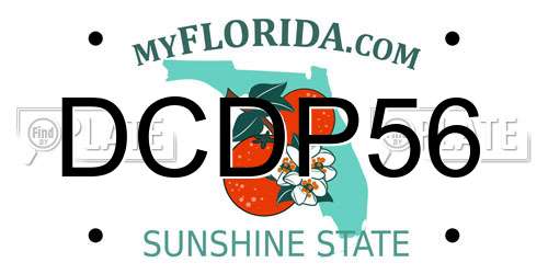 DCDP56 Florida License Plate