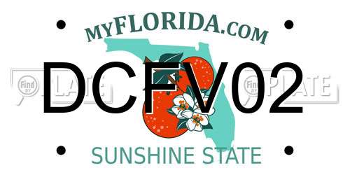 DCFV02 Florida License Plate