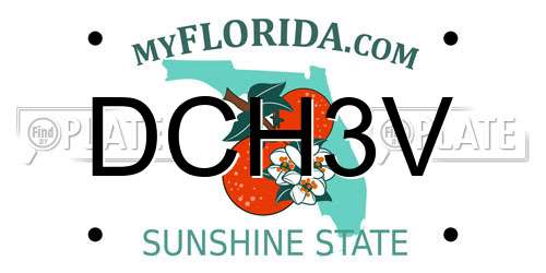 DCH3V Florida License Plate