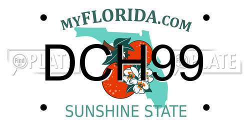 DCH99 Florida License Plate