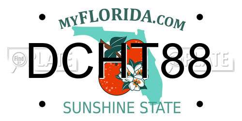 DCHT88 Florida License Plate