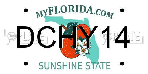 DCHY14 Florida License Plate