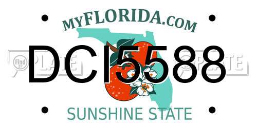 DCI5588 Florida License Plate