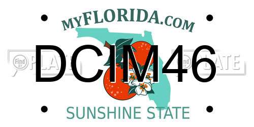 DCIM46 Florida License Plate