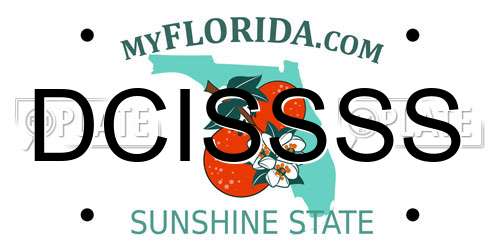 DCISSSS Florida License Plate