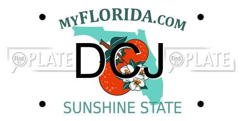 DCJ Florida License Plate