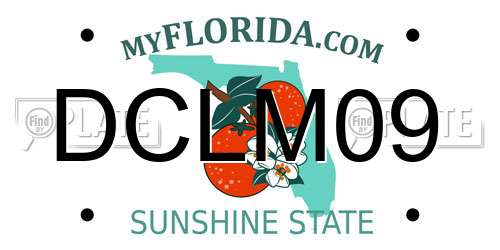 DCLM09 Florida License Plate