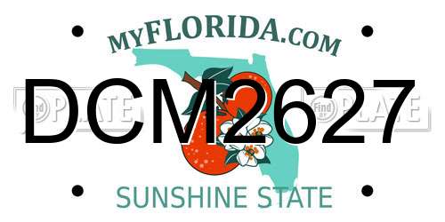 DCM2627 Florida License Plate