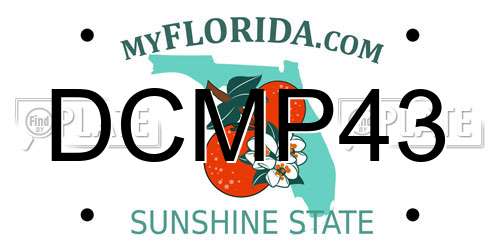 DCMP43 Florida License Plate