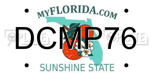 DCMP76 Florida License Plate