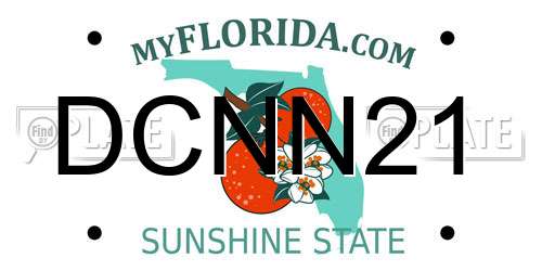 DCNN21 Florida License Plate