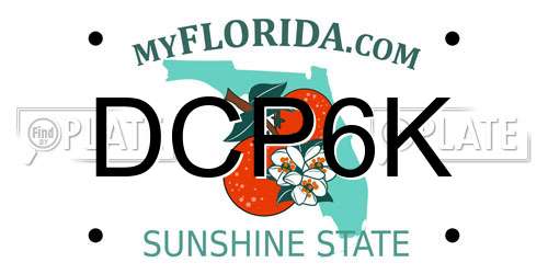 DCP6K Florida License Plate