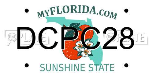 DCPC28 Florida License Plate
